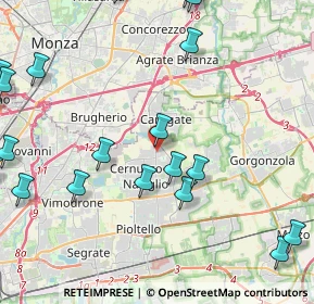 Mappa Via Besozzi corner of, 20063 Cernusco sul Naviglio MI, Italia (5.8475)