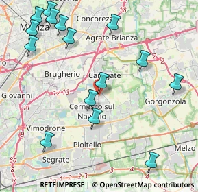 Mappa Via Besozzi corner of, 20063 Cernusco sul Naviglio MI, Italia (5.072)