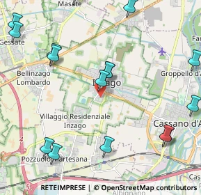 Mappa Via Giovanni XXIII, 20065 Inzago MI, Italia (2.685)