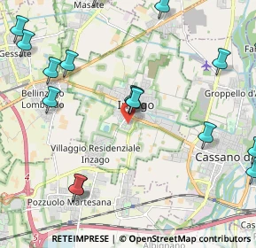 Mappa Via Giovanni XXIII, 20065 Inzago MI, Italia (2.76471)