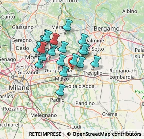 Mappa Via Giovanni XXIII, 20065 Inzago MI, Italia (10.6775)