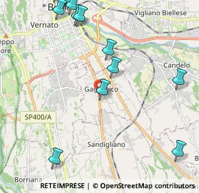Mappa Via Giacomo Matteotti, 13894 Gaglianico BI, Italia (3.01375)