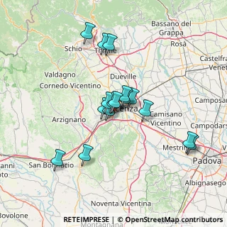 Mappa Via Gerolamo Frescobaldi, 36100 Vicenza VI, Italia (11.48125)