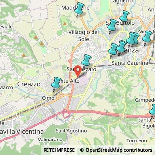Mappa Via Gerolamo Frescobaldi, 36100 Vicenza VI, Italia (3.02538)