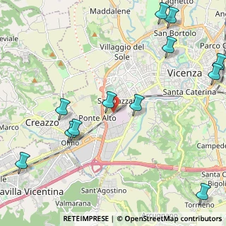 Mappa Via Gerolamo Frescobaldi, 36100 Vicenza VI, Italia (3.01769)