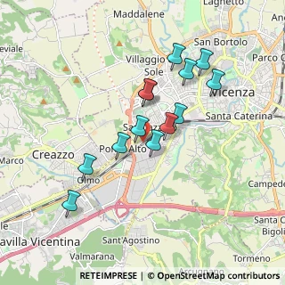 Mappa Via Gerolamo Frescobaldi, 36100 Vicenza VI, Italia (1.56077)