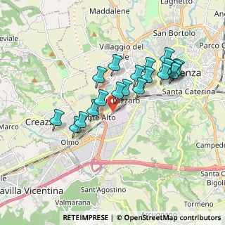 Mappa Via Gerolamo Frescobaldi, 36100 Vicenza VI, Italia (1.64)