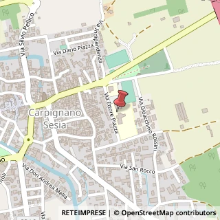 Mappa Via Ettore Piazza, 1, 28064 Carpignano Sesia, Novara (Piemonte)