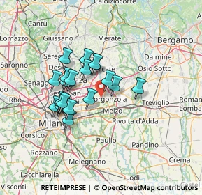 Mappa Via Barlassina, 20060 Bussero MI, Italia (10.921)