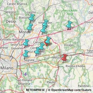 Mappa Via Barlassina, 20060 Bussero MI, Italia (6.79)