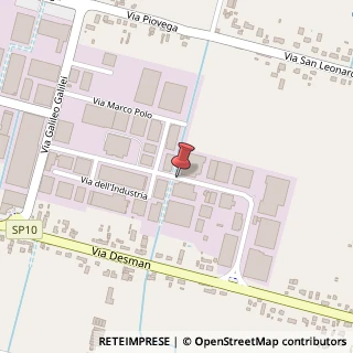 Mappa Via dell'industria 9/11, 35100 Borgoricco, Padova (Veneto)