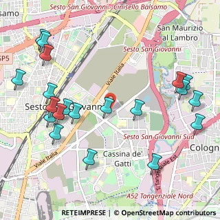Mappa Via Concordia, 20099 Milano MI, Italia (1.2865)