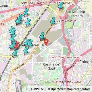 Mappa Via Concordia, 20099 Milano MI, Italia (1.2935)