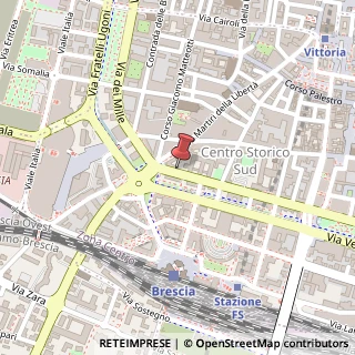 Mappa Via Vittorio Emanuele II, 1, 25122 Brescia, Brescia (Lombardia)