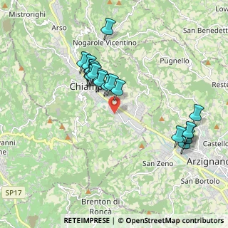 Mappa Via Cima Campodavanti, 36072 Chiampo VI, Italia (1.825)