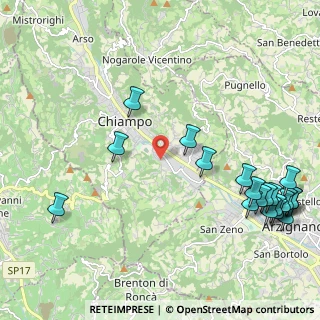 Mappa Via Cima Campodavanti, 36072 Chiampo VI, Italia (2.856)