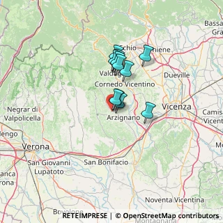 Mappa Via Cima Campodavanti, 36072 Chiampo VI, Italia (9.07545)