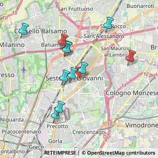 Mappa Via Padre Ravasi, 20099 Sesto San Giovanni MI, Italia (1.90818)