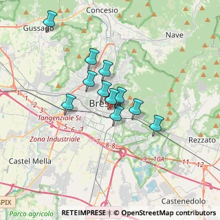 Mappa Via Francesco Crispi, 25121 Brescia BS, Italia (2.55)
