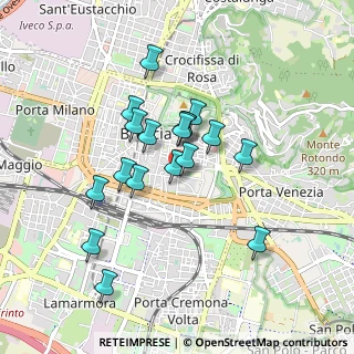 Mappa Via Francesco Crispi, 25121 Brescia BS, Italia (0.74556)