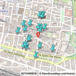 Mappa Via Francesco Crispi, 25121 Brescia BS, Italia (0.2125)