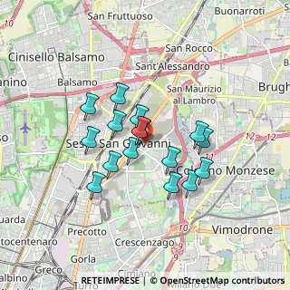 Mappa Via Papa Giovanni XXIII, 20099 Sesto San Giovanni MI, Italia (1.34438)
