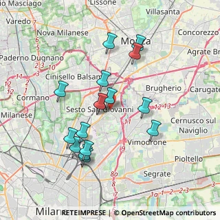 Mappa Via Papa Giovanni XXIII, 20099 Sesto San Giovanni MI, Italia (3.63813)
