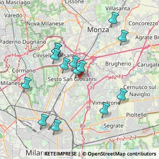 Mappa Via Papa Giovanni XXIII, 20099 Sesto San Giovanni MI, Italia (4.01143)