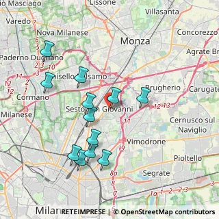 Mappa Via Papa Giovanni XXIII, 20099 Sesto San Giovanni MI, Italia (3.76417)