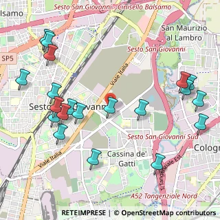 Mappa Via Papa Giovanni XXIII, 20099 Sesto San Giovanni MI, Italia (1.2705)
