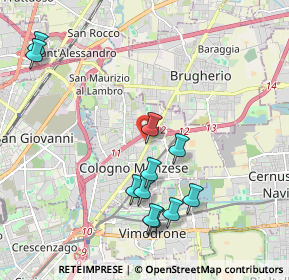 Mappa Via Giovanni Boccaccio, 20093 Cologno Monzese MI, Italia (2.11727)