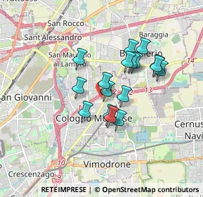 Mappa Via Giovanni Boccaccio, 20093 Cologno Monzese MI, Italia (1.33765)
