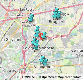 Mappa Via Giovanni Boccaccio, 20093 Cologno Monzese MI, Italia (1.63357)