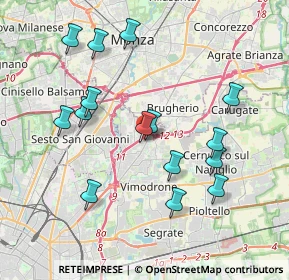 Mappa Via Giovanni Boccaccio, 20093 Cologno Monzese MI, Italia (3.83467)