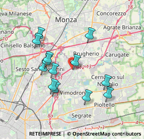 Mappa Via Giovanni Boccaccio, 20093 Cologno Monzese MI, Italia (3.43692)