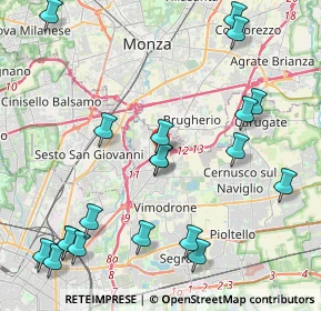 Mappa Via Giovanni Boccaccio, 20093 Cologno Monzese MI, Italia (5.137)