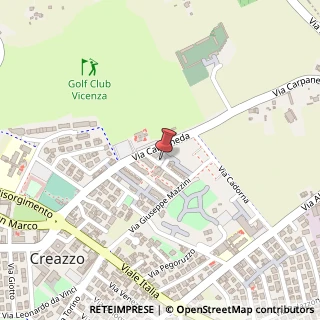 Mappa Via delle Genziane, 1, 36051 Creazzo, Vicenza (Veneto)