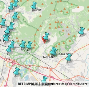 Mappa Via Benedusi, 25082 Botticino BS, Italia (5.795)