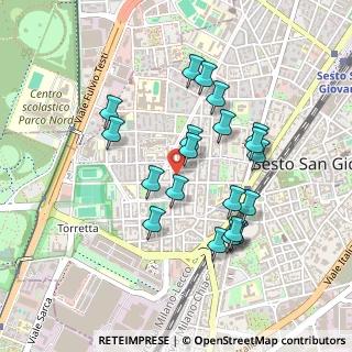 Mappa Via Ippolito Nievo, 20099 Sesto San Giovanni MI, Italia (0.4195)
