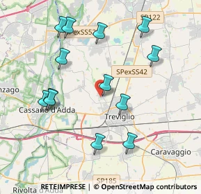 Mappa Via Guardazocca, 24047 Treviglio BG, Italia (4.12077)