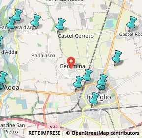 Mappa Via Guardazocca, 24047 Treviglio BG, Italia (3.166)