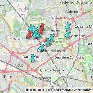 Mappa Via Mameli, 20026 Novate Milanese MI, Italia (1.39467)