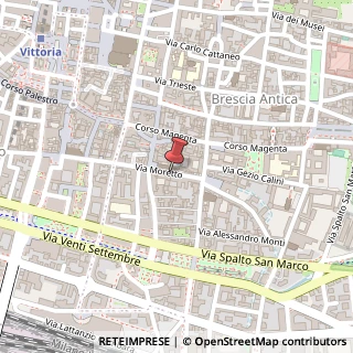 Mappa Via Moretto, 84, 25122 Brescia, Brescia (Lombardia)