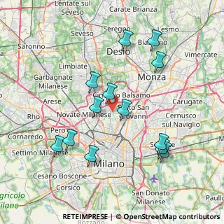 Mappa Via XXV Aprile, 20091 Bresso MI, Italia (7.72462)
