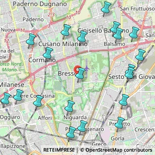 Mappa Via XXV Aprile, 20091 Bresso MI, Italia (2.9035)