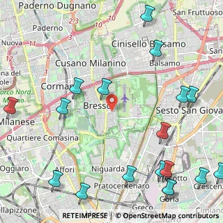 Mappa Via XXV Aprile, 20091 Bresso MI, Italia (3.145)