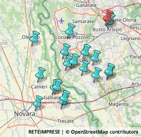Mappa Via XXV Aprile, 20022 Turbigo MI, Italia (7.0735)