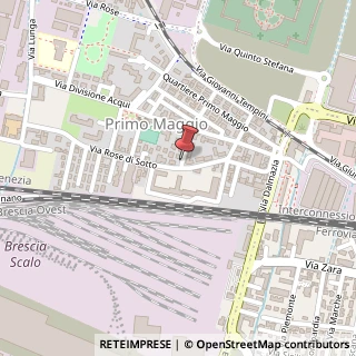 Mappa Via Passo Croce Domini, 20, 25126 Brescia, Brescia (Lombardia)