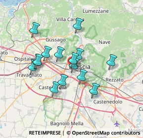 Mappa Via Passo Croce Domini, 25126 Brescia BS, Italia (5.87267)