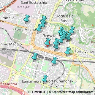 Mappa Via Benedetto Croce, 25121 Brescia BS, Italia (0.8335)